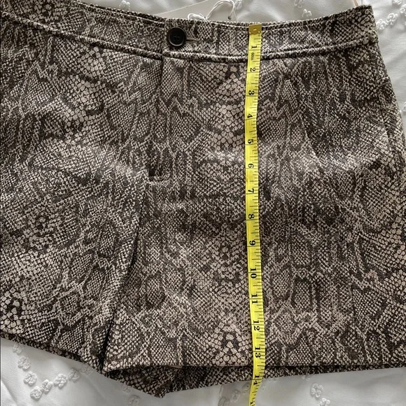 NWT Joie Snake Print Leather Shorts - Picture 5 of 12